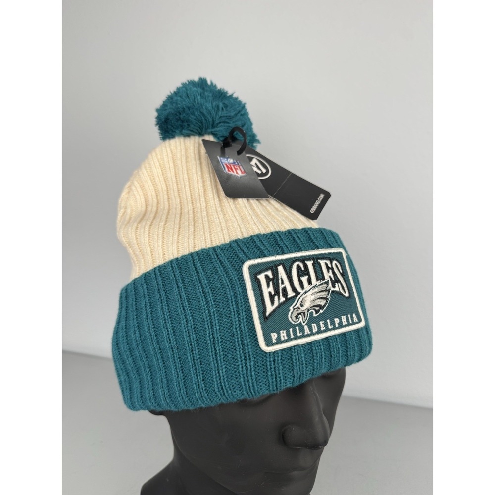 Philadelphia Eagles 47 Brand Cuff Knit Beanie Hat Cap Ribbed Patch NFL NWT